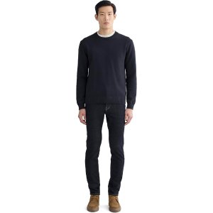 $35.00 Everlane The Slim 4-Way Stretch Organic Jean | Uniform - Dark Indigo Size 33x34 at Amazon Men’s Clothing store