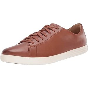 $40.89 Amazon.com | Cole Haan Mens Grand Crosscourt II Tan Leather Burnish 9 W - Wide | Fashion Sneakers
