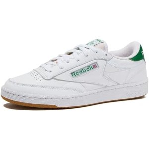 $22.67 Amazon.com | Reebok Club C Vintage Tennis Sneakers for Men, Casual White Mens Shoes, Size 7 to 15, Footwear White/Glen Green/Rubber Gum 1, 3.5 | Fashion Sneakers