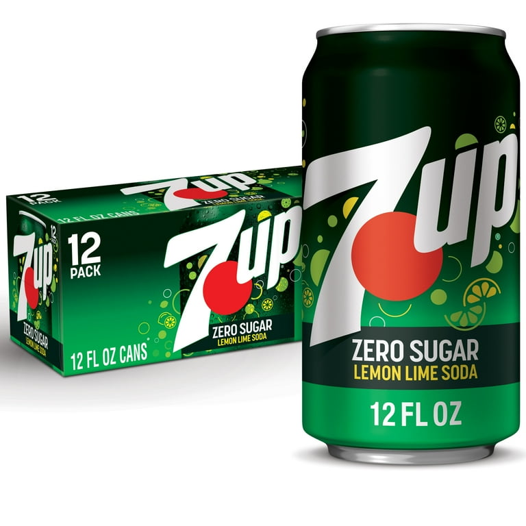 7UP Zero Sugar, Caffeine Free Lemon Lime Soda, 12 fl oz, 12 Pack Cans - Walmart.com