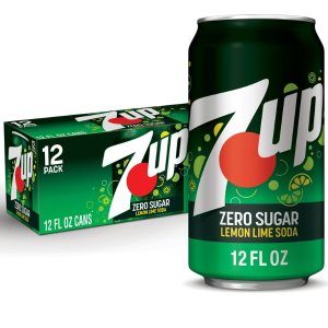 $5.00 7UP Zero Sugar, Caffeine Free Lemon Lime Soda, 12 fl oz, 12 Pack Cans - Walmart.com