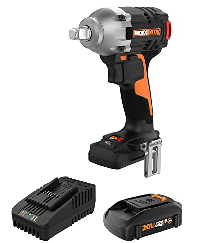 WORX Nitro WX272L 20V Power Share 1/2" Cordless Impact Wrench with Brushless Motor - Amazon.com