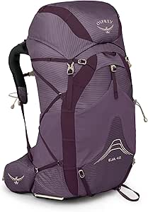 Amazon.com : Osprey Eja 48L Women's Ultralight Backpacking Backpack, Purple Dusk,WXS/S : Sports &amp; Outdoors