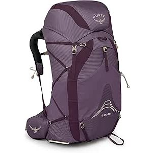 $194.95 Amazon.com : Osprey Eja 48L Women's Ultralight Backpacking Backpack, Purple Dusk,WXS/S : Sports & Outdoors