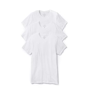 $36 Calvin Klein Men s Cotton Stretch Undershirt Packs, 3 White-Crewneck, Medium at Amazon Men’s Clothing store