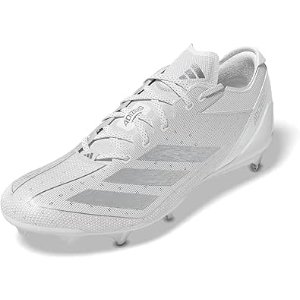 $31.01  Amazon.com | Adidas Men's Adizero 13.0, White/Silver Metallic/White, 17 | Football