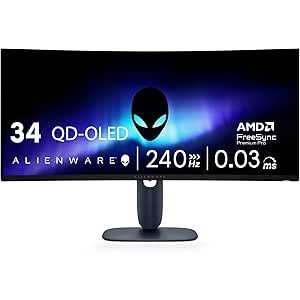 Alienware AW3425DW 34.2吋 QD-OLED 电竞显示器
