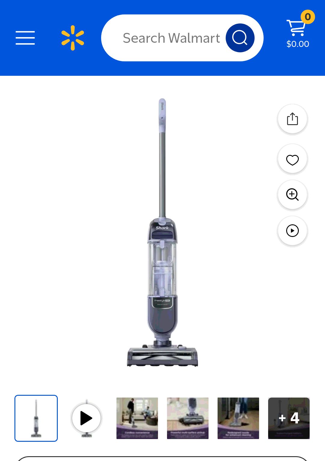 Shark Freestyle Max Cordless Stick Vacuum, Carpet and Hardfloors, 2-Speed Brushroll, Precision Charging Dock, 20-Min Run Time, SV2000 Purple - Walmart.com