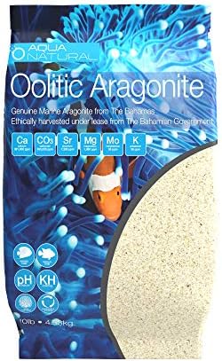 Amazon.com : Aqua Natural Oolitic Aragonite 10lb Aquarium Sand for Reef, Saltwater and Marine Tanks 