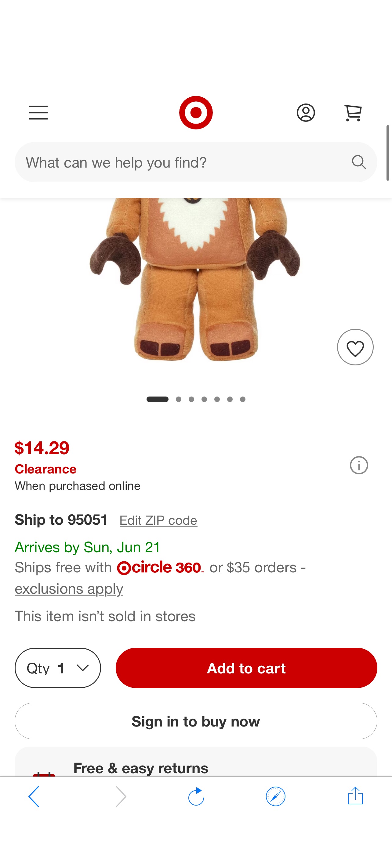 LEGO Minifigure Reindeer Costume Girl 10” Plush Character 5009322 : Target