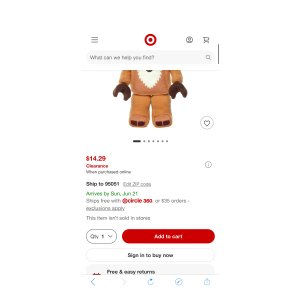 $14.29 LEGO Minifigure Reindeer Costume Girl 10” Plush Character 5009322 : Target