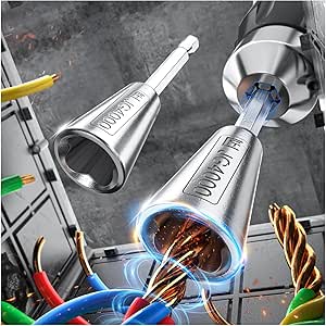 Wire Twister Tool for Drill, 6MM Hex Shank Wire Twister, Wire Stripper for Drill, Electrical Cable Twisting Tool Compatible with Power Drills, Wire Connector &amp; Twisting Tool (2) - Amazon.com