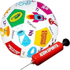 $7.29 Amazon.com: Crayola Official Soccer Ball - Unisex Kids - Element Size 3 : Toys & Games