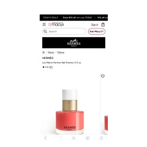 $56.1 Les Mains Hermès Nail Enamel, 0.5 oz. - Macy s