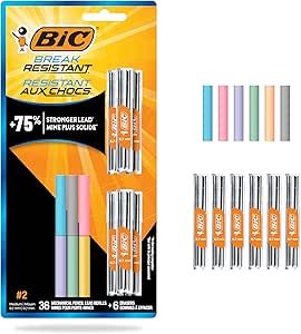 Amazon.com : BIC Break Resistant Mechanical Pencil with Shock Absorption and Jumbo Twist-Up Eraser, 12-Count : Office Products