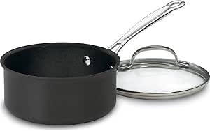 Amazon.com: Cuisinart Chef's Classic Nonstick Hard-Anodized 1.5-Quart Saucepan with Lid, Black, 619C-16: Cuisinart Pot: Home &amp; Kitchen