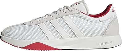 Amazon.com | adidas Men's 76/26, White/White/Semi Lucid Red, 8 | Fashion Sneakers