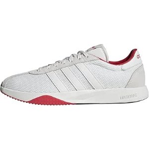 $28.33 Amazon.com | adidas Men's 76/26, White/White/Semi Lucid Red, 8 | Fashion Sneakers