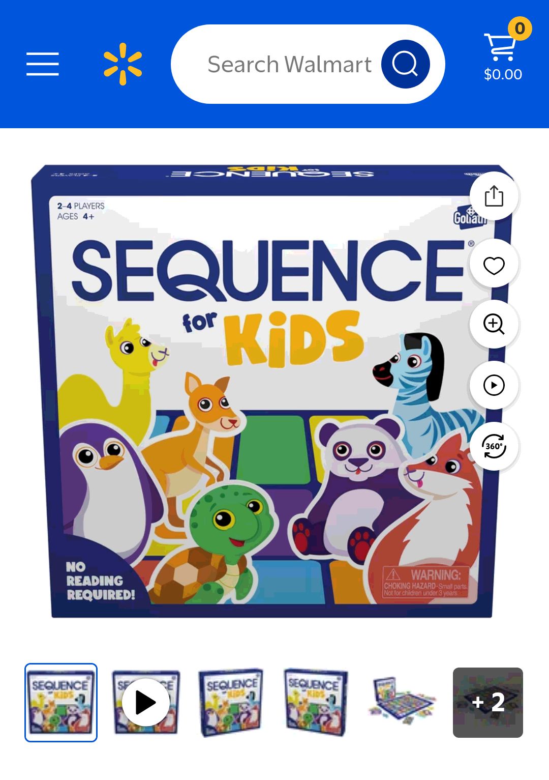 Jax Original Classic SEQUENCE Kids Board Game - Strategy Game, No Reading Required - Walmart.com