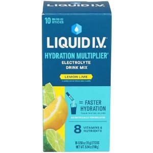 $12.74 Amazon.com: Liquid IV Lemon Lime Hydration Drink Mix 10 Count, 0.56 OZ : Everything Else