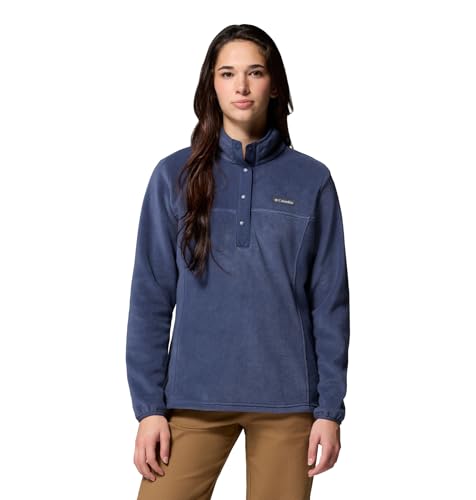 Columbia Women's Benton Springs Half Snap II Pull Over Fleece Jacket, Nocturnal, Medium at Amazon Women’s Clothing store