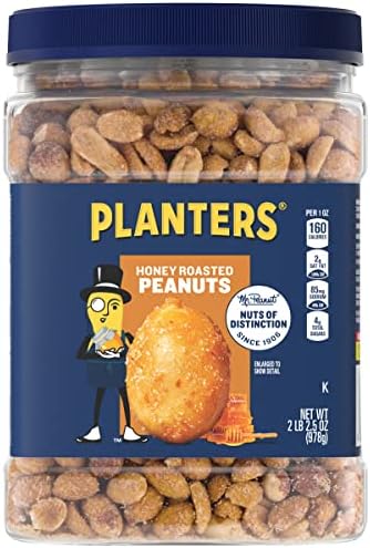 Amazon.com : PLANTERS Honey Roasted Peanuts (2.16 lb Container) 6PK : Snack Peanuts : Grocery &amp; Gourmet Food