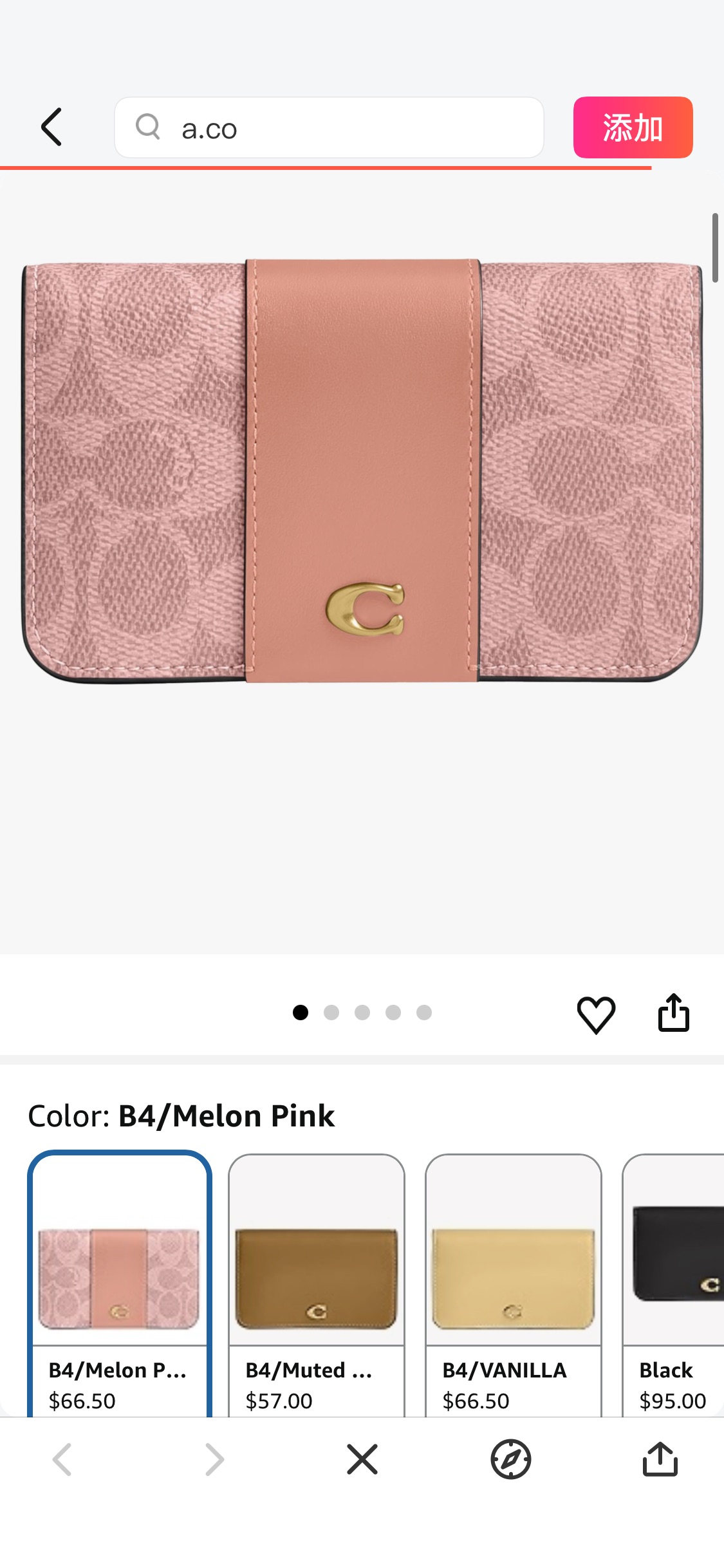 Amazon.com: Coated Canvas Signature Essential Slim Card Case : Clothing, Shoes & Jewelry