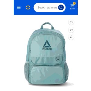 $14.00 Reebok Women s 18  Paige Laptop Backpack, Trellis - Walmart.com
