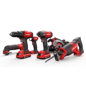 $199 CRAFTSMAN V20 20-volt Max 6-Tool Power Tool Combo Kit with Soft Case (2-Batteries Included and Charger Included) CMCK601D2 at Lowes.com