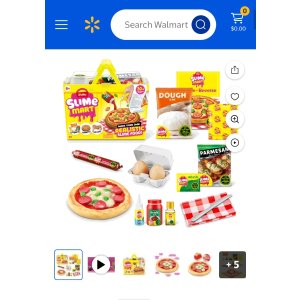 $9.97 Slime Mart Small Basket Pizza Pretend Play Food DIY Slime - Walmart.com