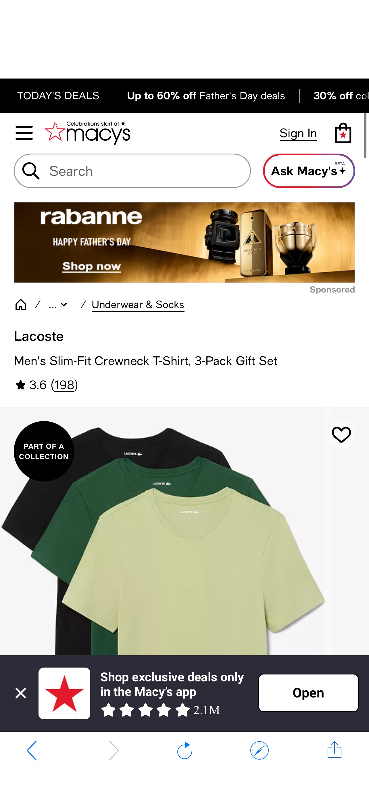 Men's Slim-Fit Crewneck T-Shirt, 3-Pack Gift Set - Macy's