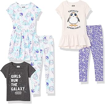 Amazon.com: Amazon Essentials Disney | Marvel | Star Wars | Frozen | Princess Girls' Mix-and-Match Outfit Sets, Pack of 5, Star Wars/Penguin, XX-Large : Clothing, Shoes &amp; Jewelry