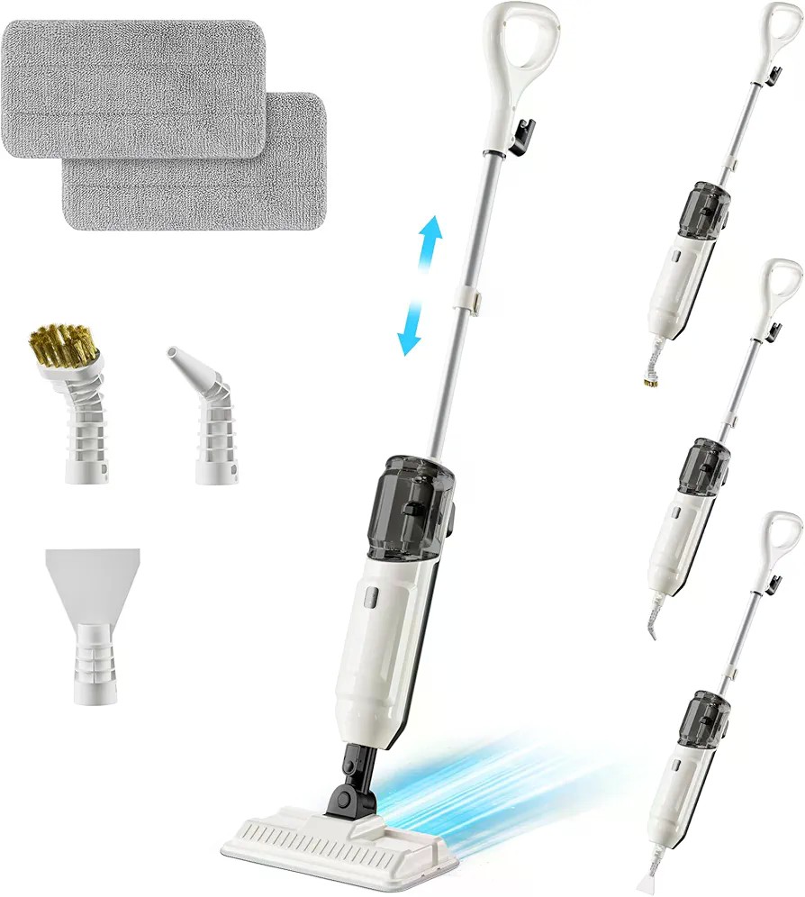 Amazon.com - Steam Mop for Floor Cleaning, Multi-Purpose Steam Cleaner with Handheld Steamer & Accessories, Deep Cleaning Floor Steamer for Hardwood and Tile, Pet-Friendly Steam Mop for Home