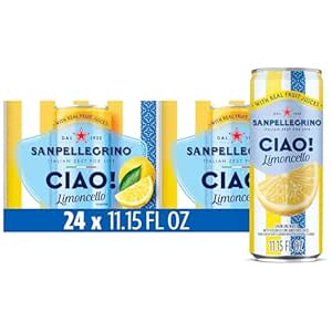 Amazon.com: Sanpellegrino Ciao Limoncello Flavored Sparkling Water, Italian Sparkling Water, 24Pk : Grocery &amp; Gourmet Food