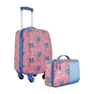 $49.00 Wrangler Cowgirl Kid s 2 Piece Hard Side 4-Wheel Rolling Carry-on Luggage Set - Walmart.com