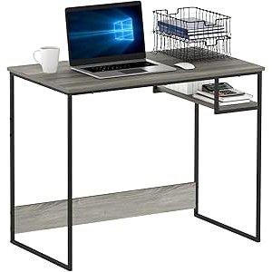 $44.92 Amazon.com: Furinno Moretti Lifestyle Study Desk, 35 Inches, French Oak Grey : Home & Kitchen