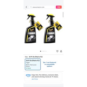 $15.18 Amazon.com: Meguiar s Ultimate Quik Detailer - 24 Oz Spray Bottle (Pack of 2) : Automotive