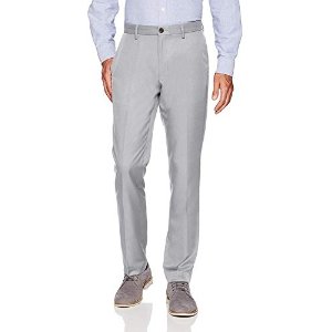 $9.47 Amazon Essentials Men s Men s Slim-Fit Flat-Front Dress Pants Pants, -Light Grey, 35W x 34L : Clothing, Shoes & Jewelry