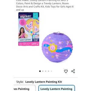 $4.44 Cool Maker, Lovely Lantern Painting Kit with 5 Colors, Paint & Design a Trendy Lantern, Room Decor Arts and Crafts Kit, Kids Toys for Girls Ages 6 and up : Arts, Crafts & Sewing