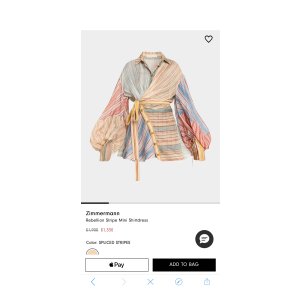 $1330 Zimmermann Rebellion Stripe Mini Shirtdress | Neiman Marcus