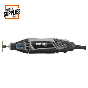 $59.50 Dremel 4200 Series 1.6 Amp Variable Speed Corded Rotary Tool Kit with 36 Accessories, 4 Attachments and Carrying Case 4200-4/36 - The Home Depot