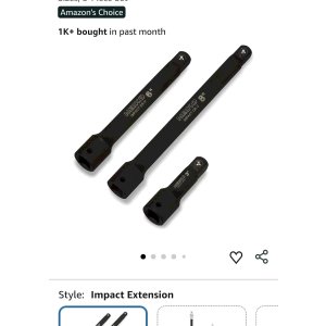 $11.29 NEIKO 00237A 1/2-Inch-Drive Impact Extension-Bar Set, Made with CrV Steel, 3-Inch, 6-Inch, and 8-Inch Sizes, 3-Piece Set - Amazon.com