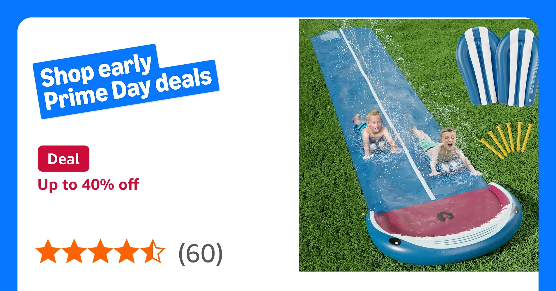 Jasonwell Slip and Slide Water for Kids