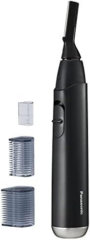 Amazon.com : Panasonic Facial Hair Trimmer for Sensitive Skin, Unisex Detailer with Flexible Head, Gentle on Acne, Includes 2 Eyebrow Attachments, Wet/Dry Facial Trimmer for Men and Women - 