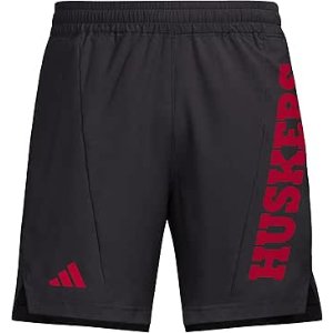 $8.67 Amazon.com: adidas Men's D4T Woven University of Nebraska Shorts, Black/Team Power Red/NCAA Nebraska, Small/5" Inseam : Sports & Outdoors