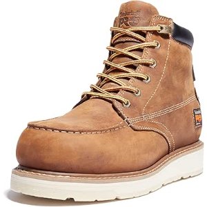 $63.52 Amazon.com | Timberland PRO Men's Gridworks 6 Inch Alloy Safety Toe Waterproof Industrial Wedge Work Boot, Golden Brown-2024 NEW, 4M | Industrial & Construction Boots