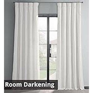 $24.83 Amazon.com: HPD Half Price Drapes - Faux Linen Curtains for Living Room (1 Panel) - 100W X 108L