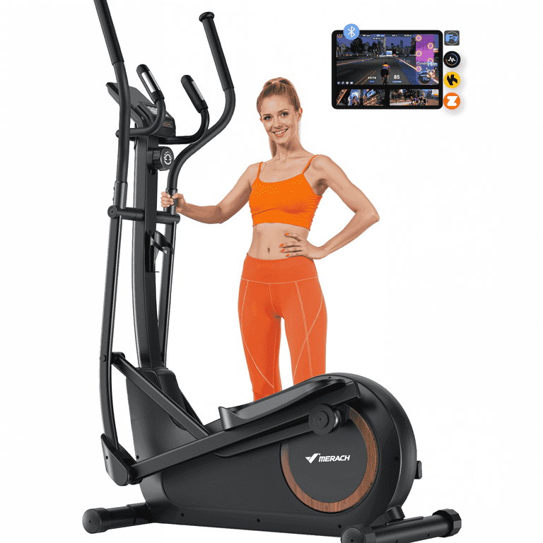 MERACH Elliptical Machine, 16 Resistance Levels, 16.5‚Äì19 Inch Stride, Up to 400 lb Capacity - Walmart.com