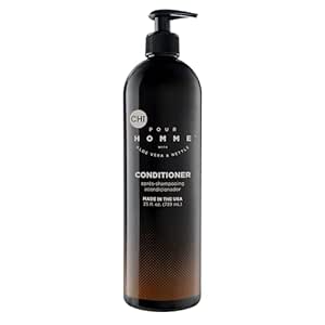 Amazon.com : CHI Pour Homme Daily Moisturizing Conditioner for Men, Sulfate-Free Hair Detangler with Aloe Vera, Nettle &amp; Redensyl for Hydrated, Fuller-Looking, Smooth &amp; Manageable Ha