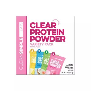 $25.49 Clean Simple Eats Clear Protein Powder Variety Pack - 8.0oz/8ct : Target